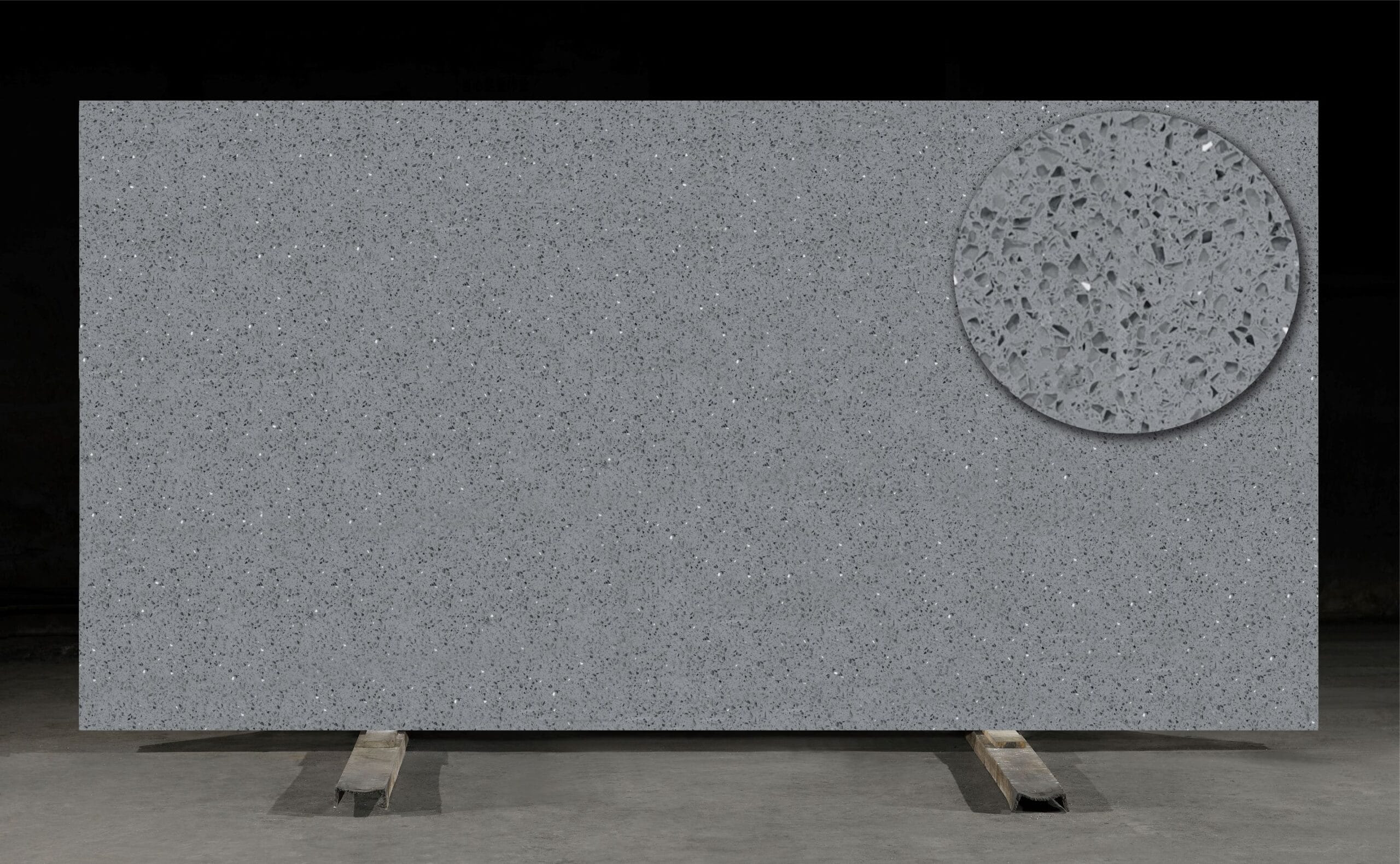 Classic Quartz Stone Brillo Gris (CQB030) supplier colour reference