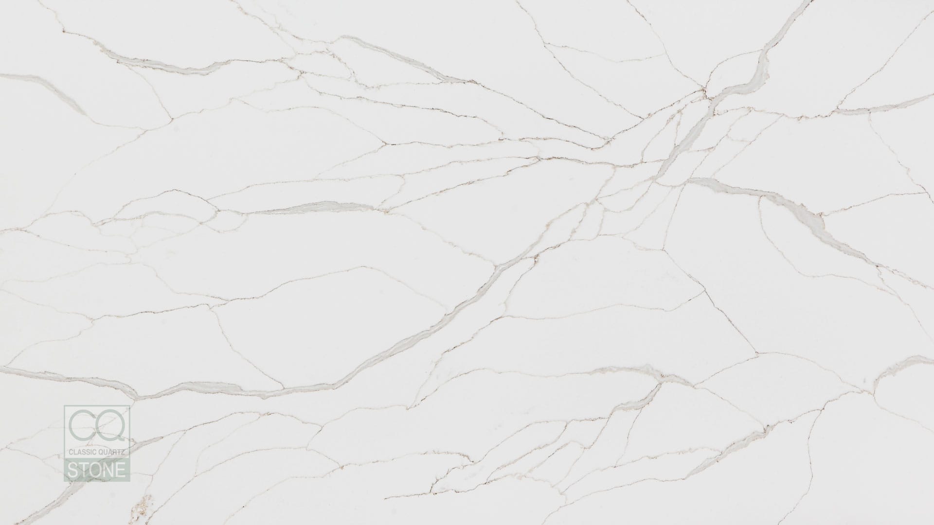 Classic Quartz Stone Calacatta Vegle (CQM317) supplier colour reference
