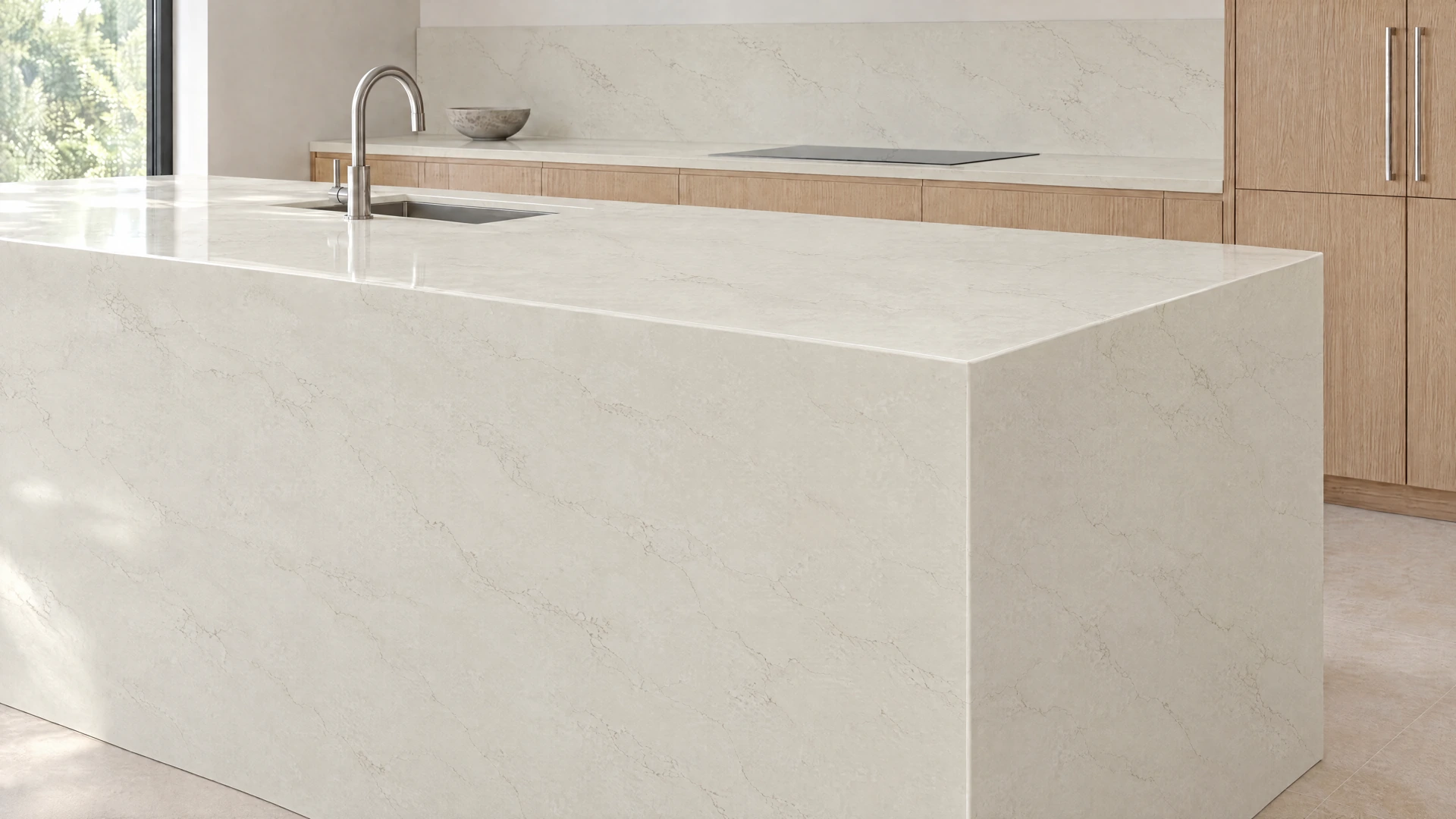 Antigua kitchen island, AI-generated design visualisation