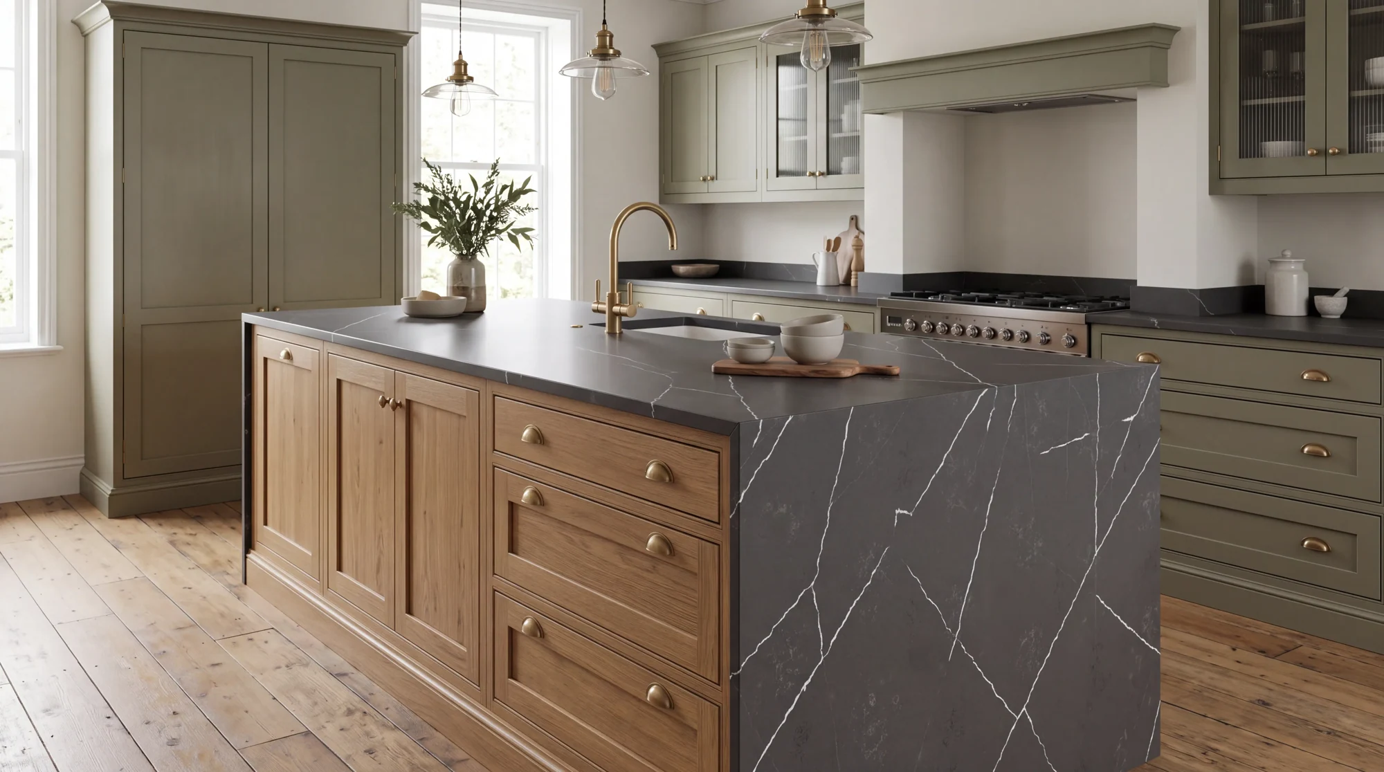 Catania kitchen island, AI-generated design concept