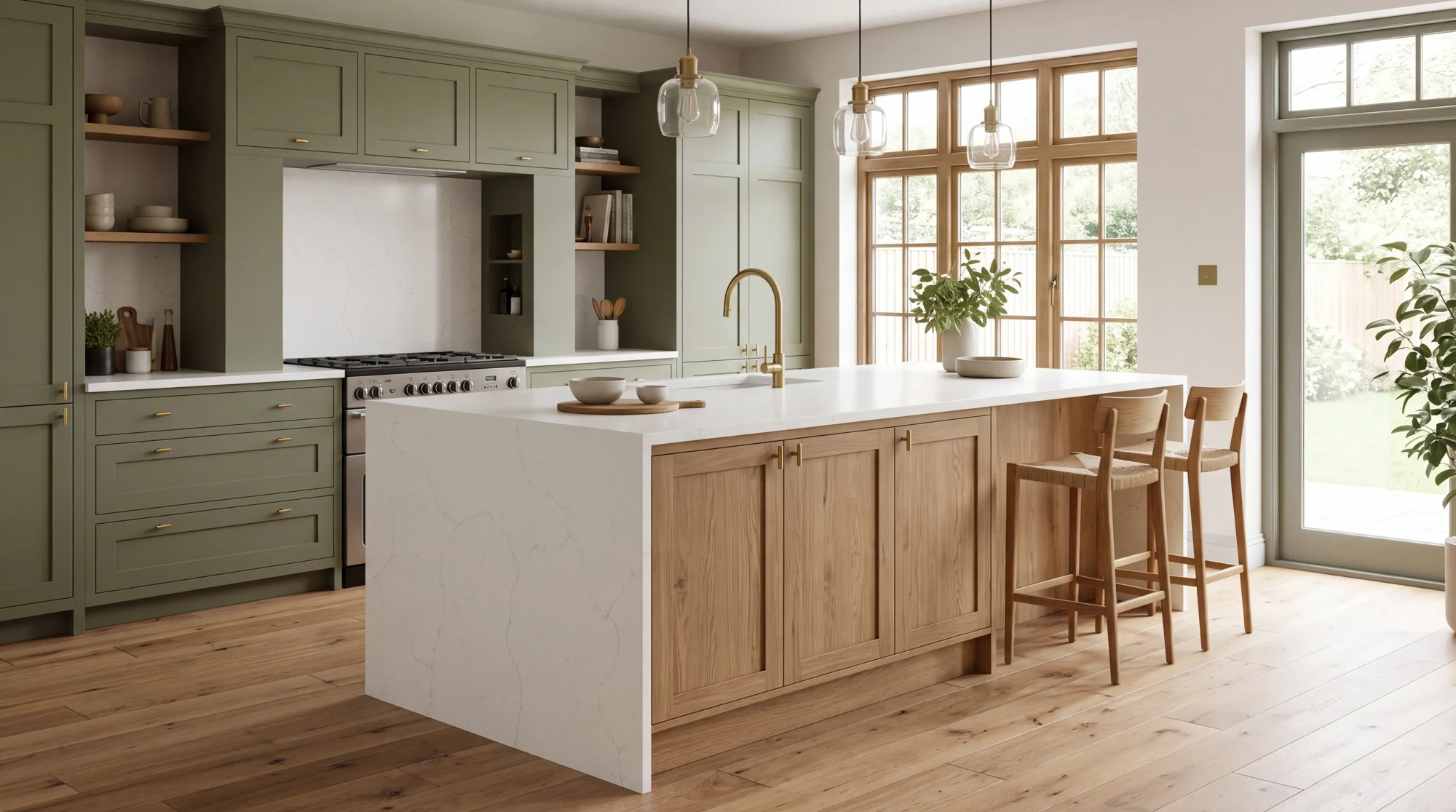 Misterio Onyx kitchen island, AI-generated design concept