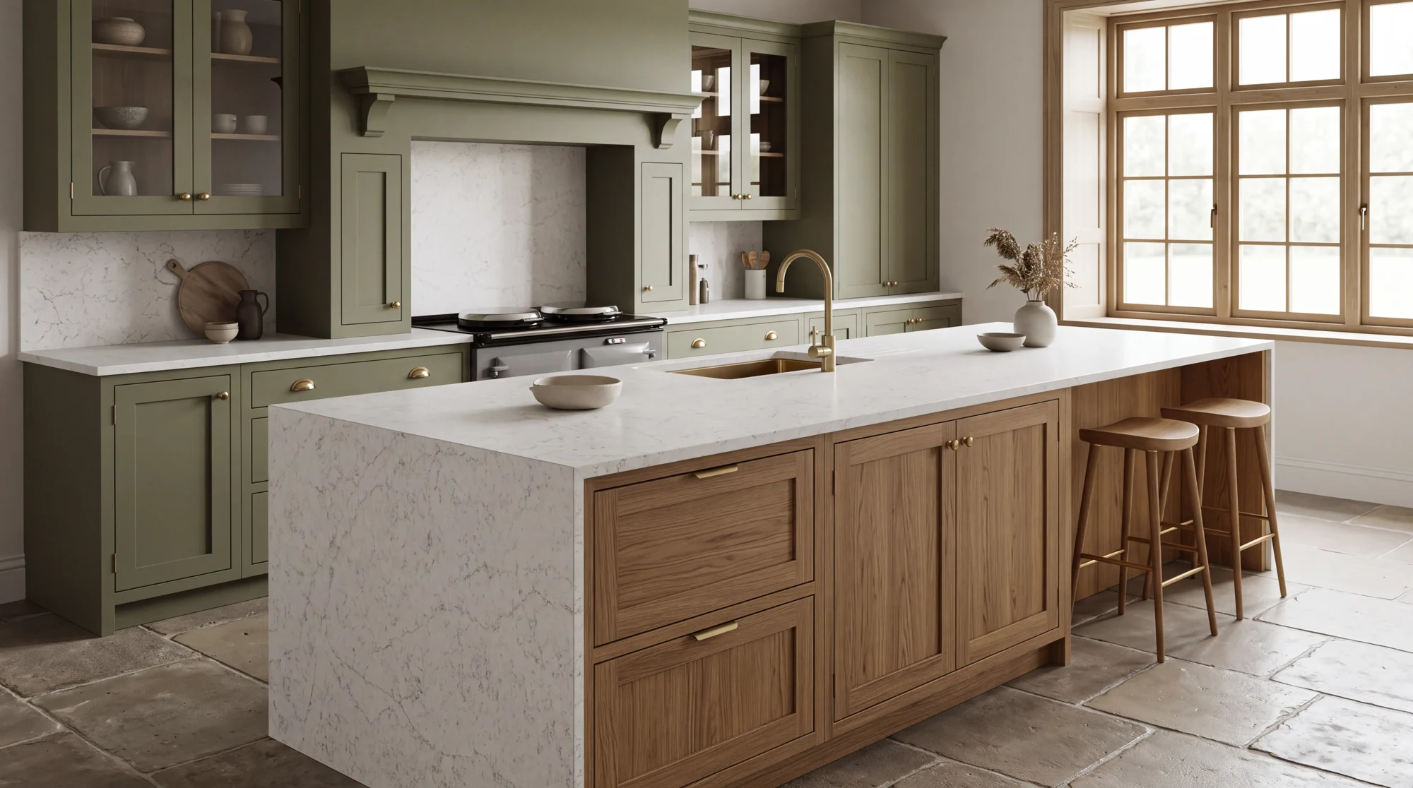 Atlas Canyon kitchen island, AI-generated design concept