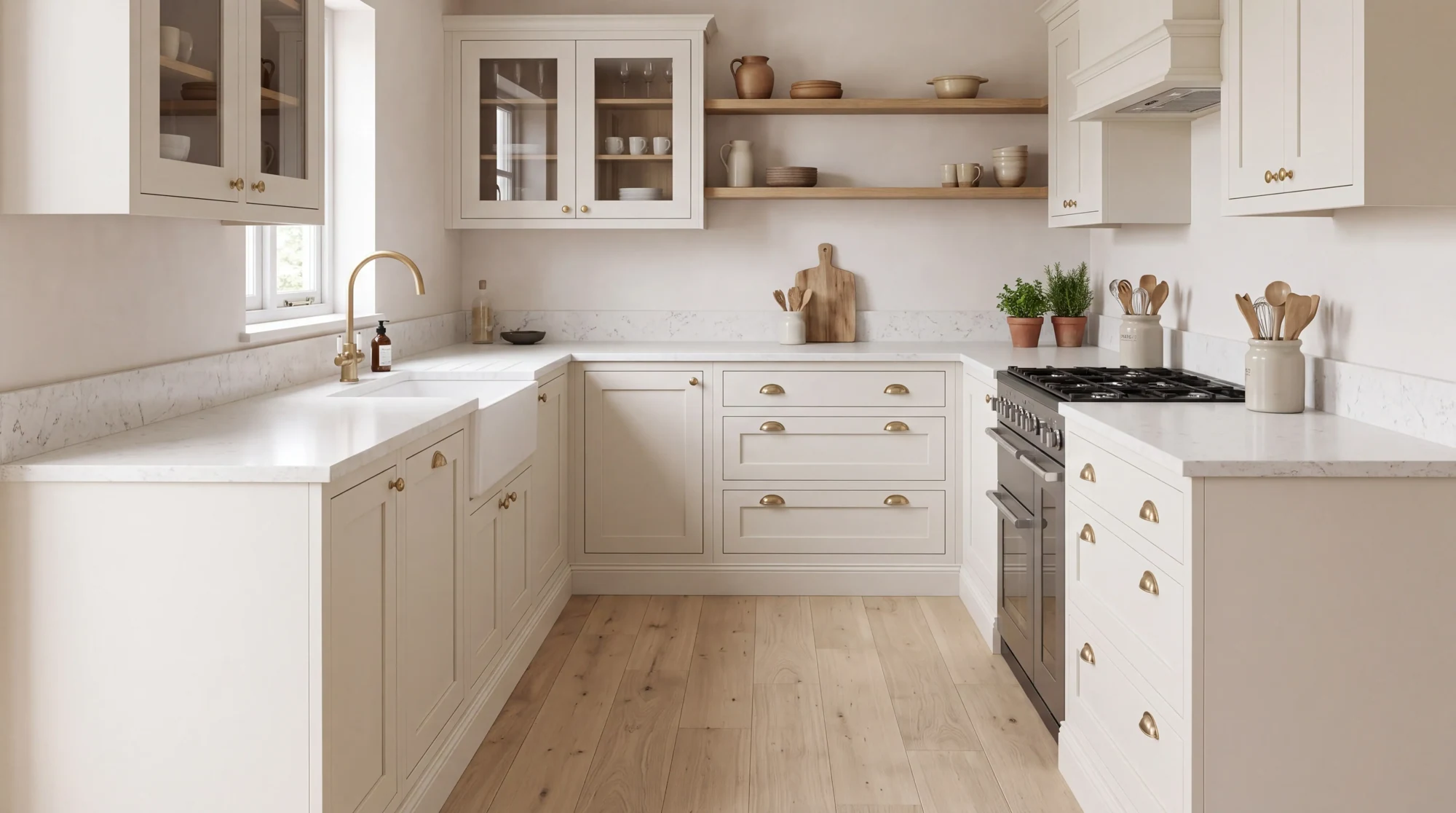 Atlas Canyon l-shaped kitchen, AI-generated design concept