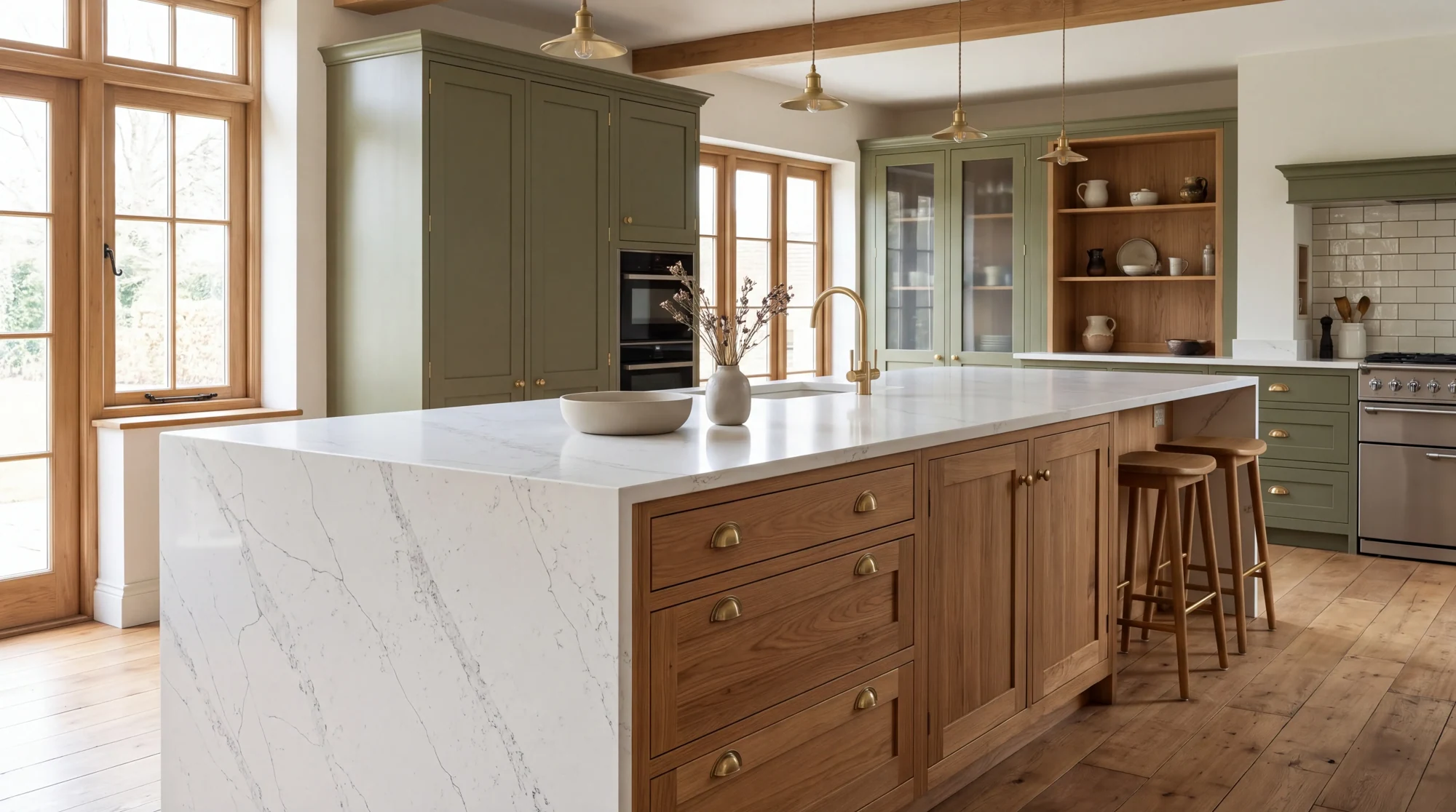Frozen kitchen island, AI-generated design concept