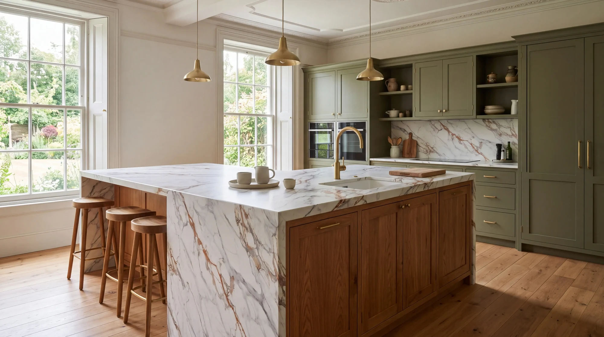 Capraia kitchen island, AI-generated design concept