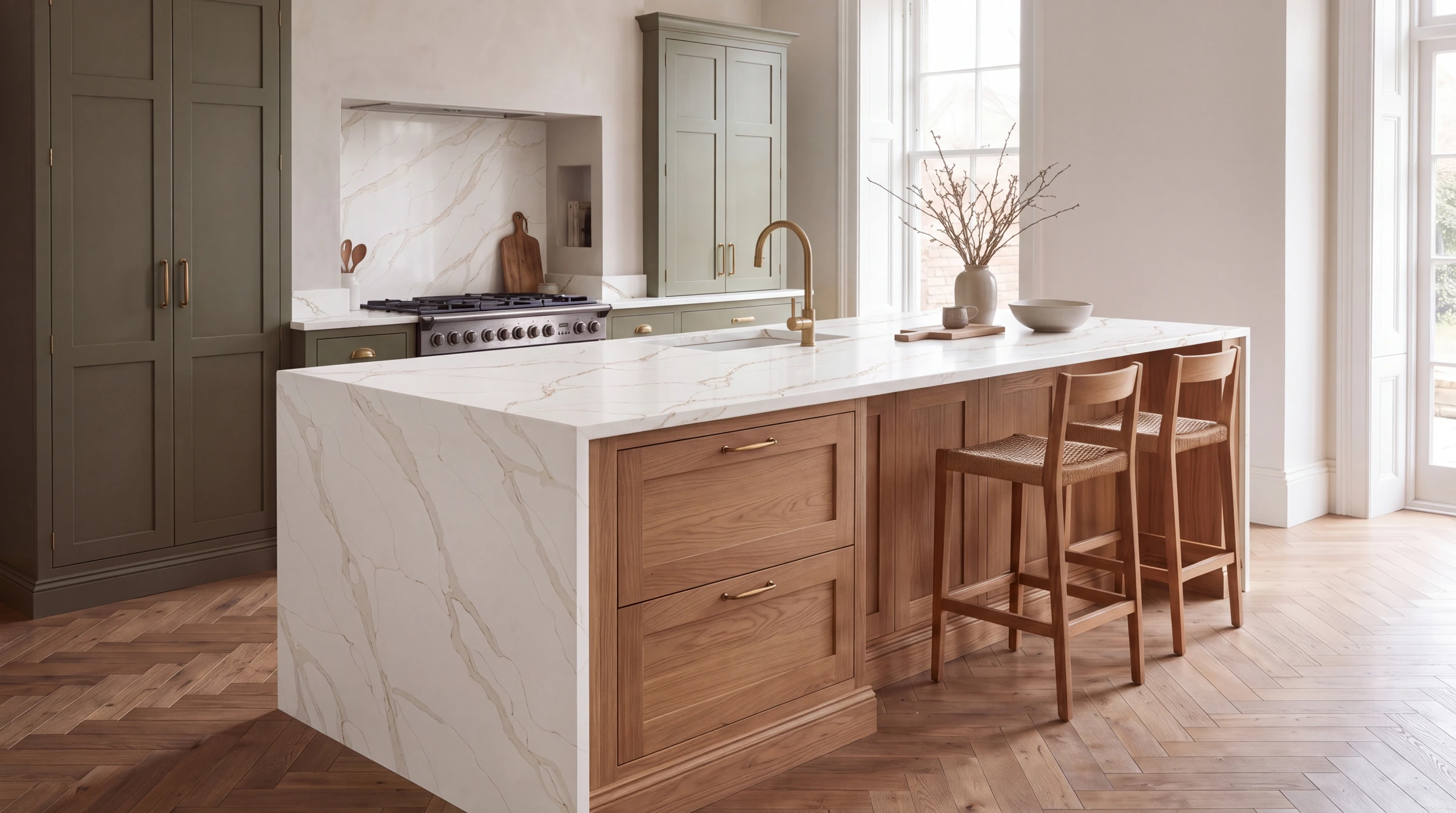 Alicante kitchen island, AI-generated design concept