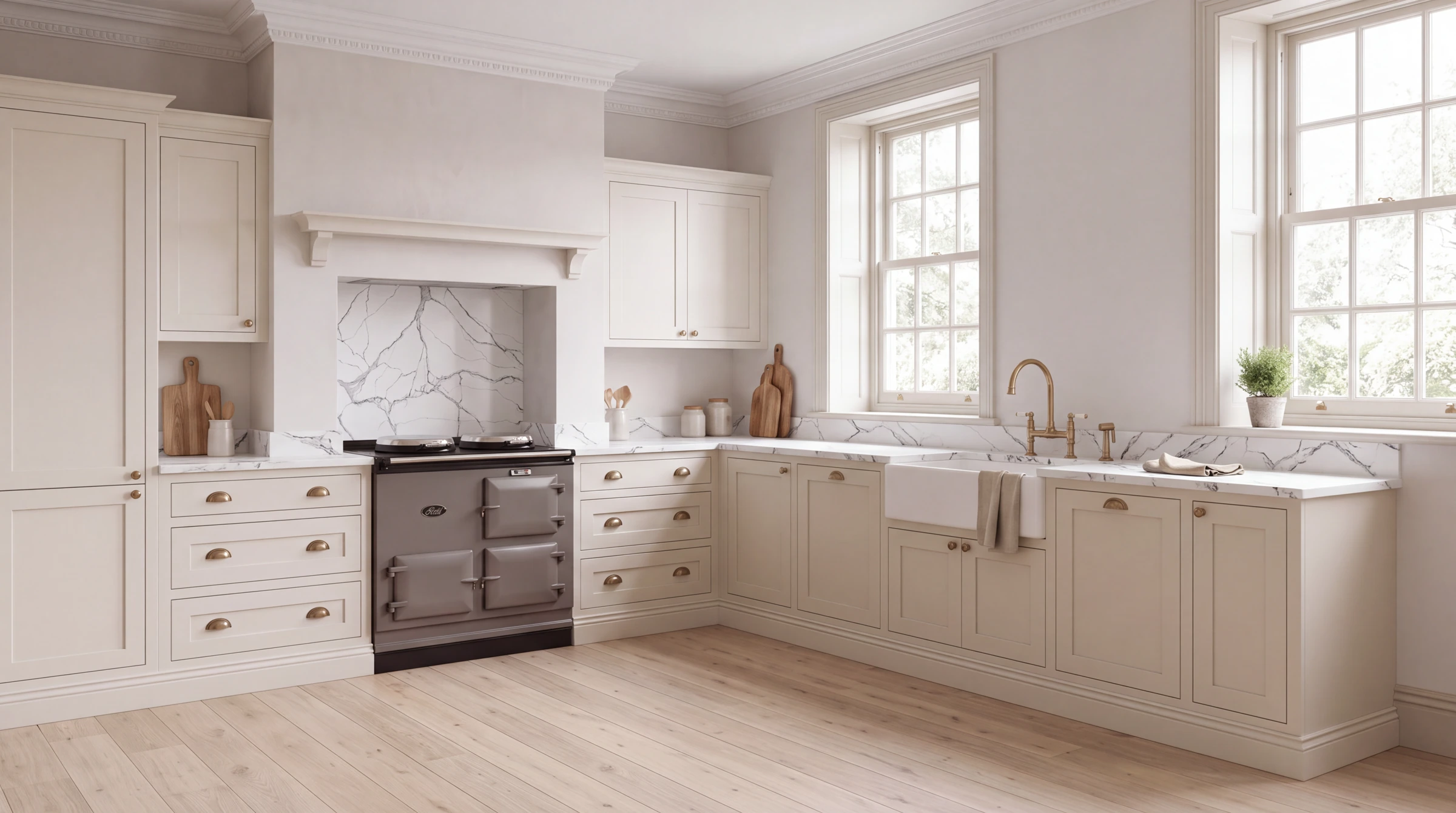 Atlanta l-shaped kitchen, AI-generated design concept
