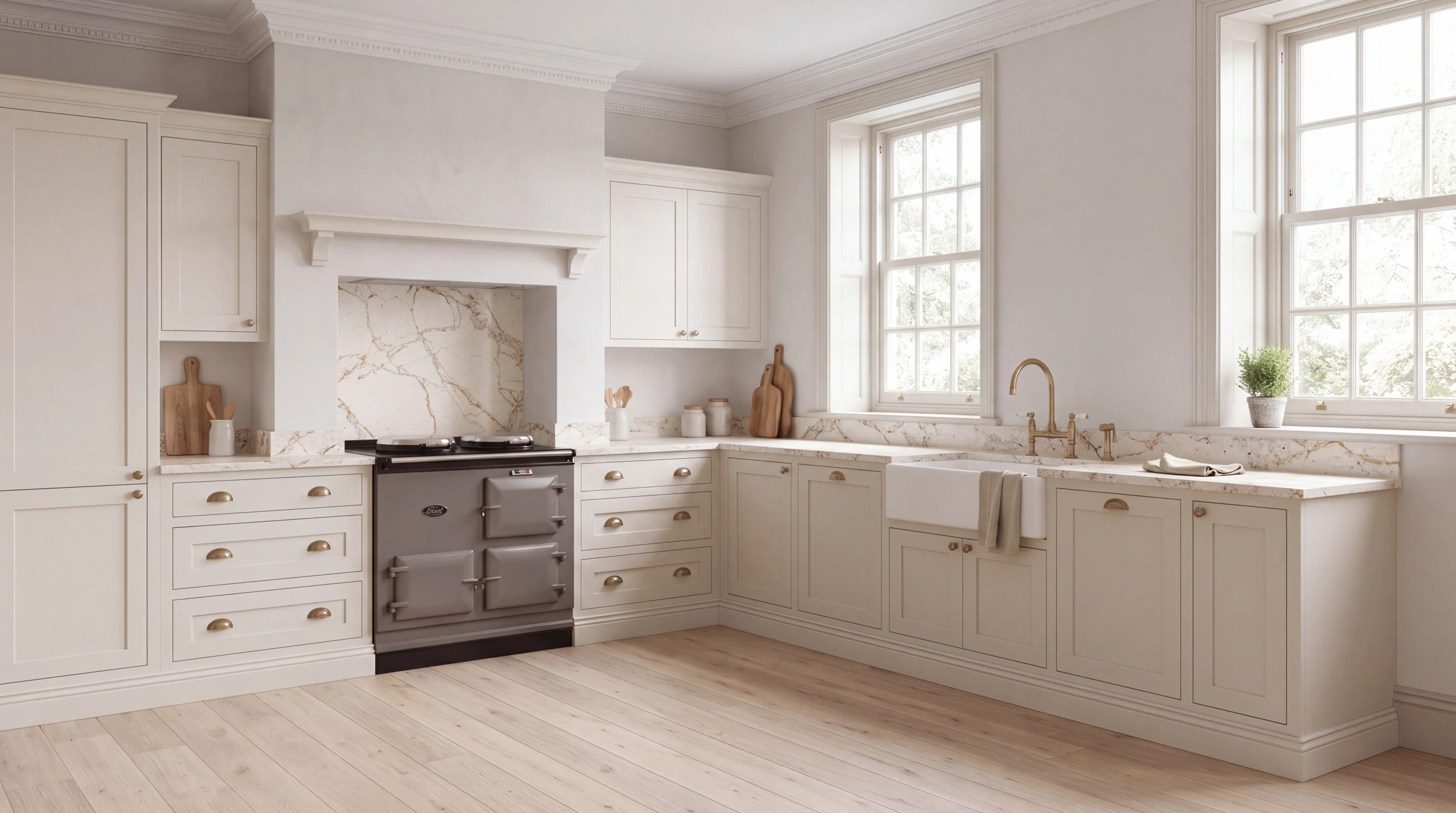Bali l-shaped kitchen, AI-generated design concept