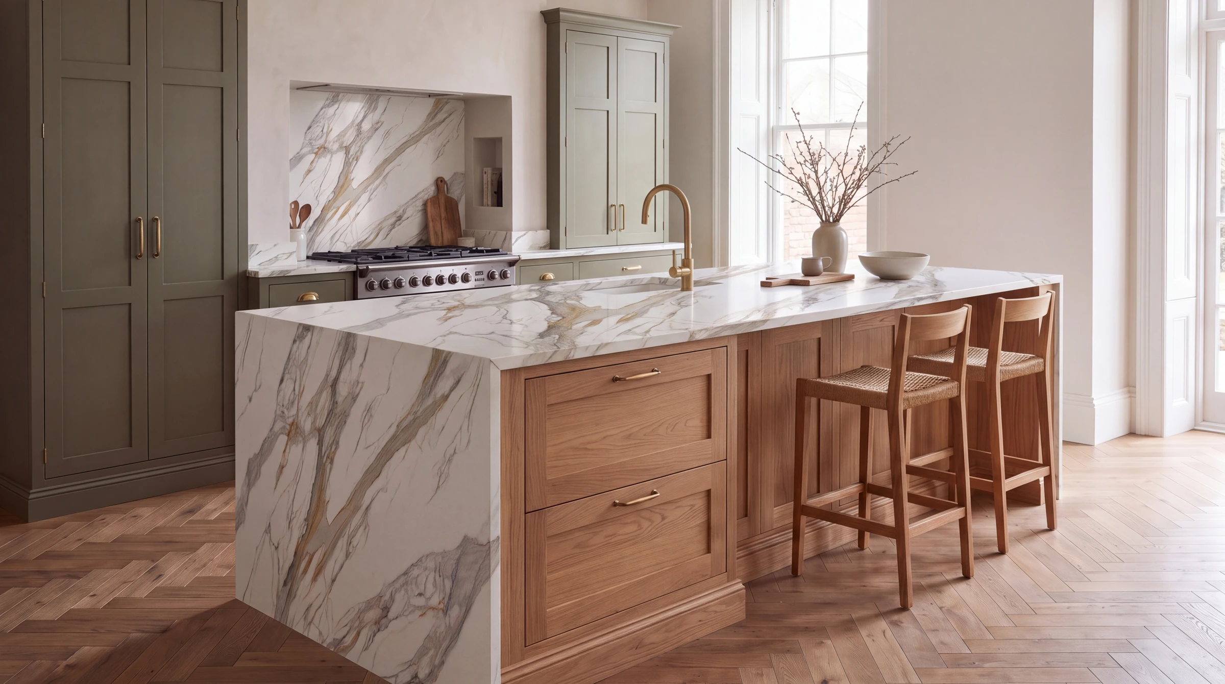 Barcelona 3D kitchen island, AI-generated design concept