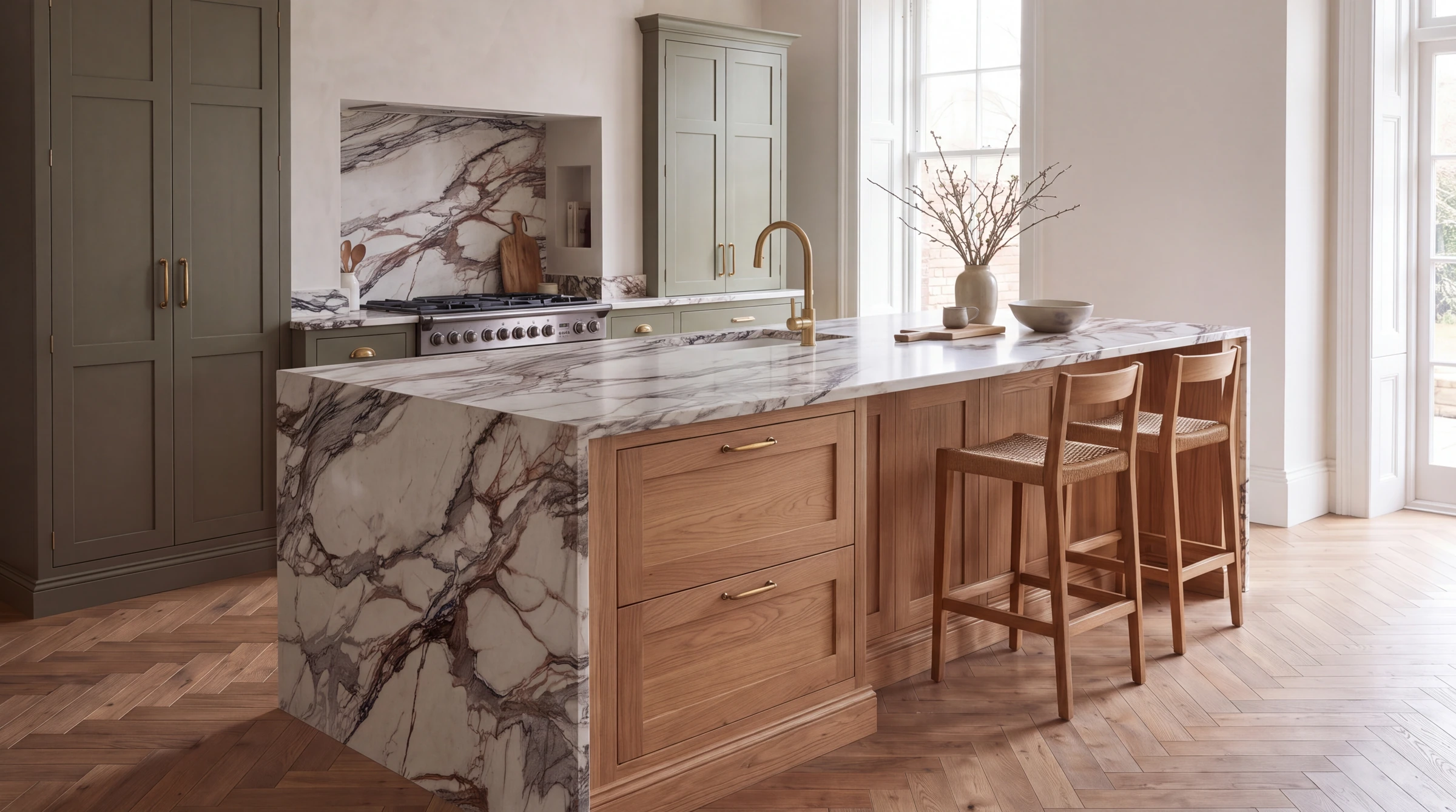 Borghini 3D kitchen island, AI-generated design concept