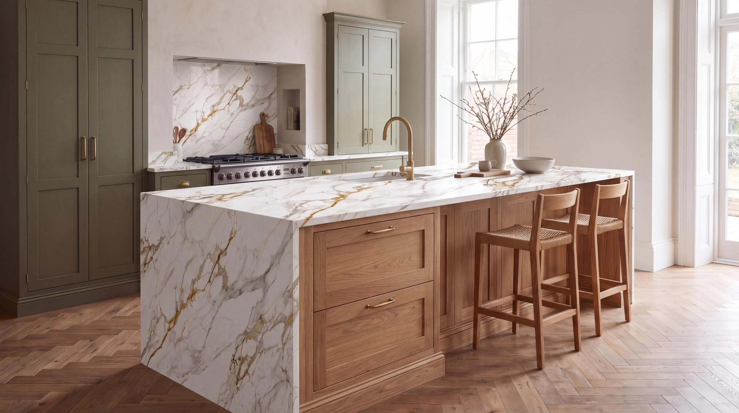 Casablanca 3D kitchen island, AI-generated design concept