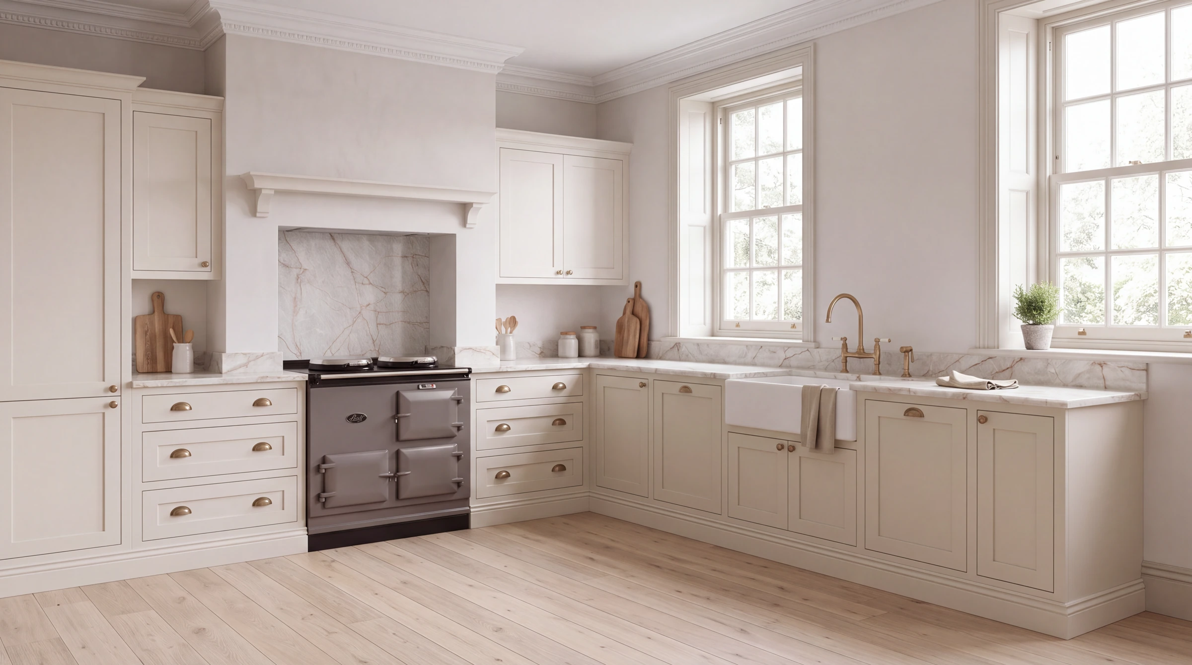 Cristallo Gold 3D l-shaped kitchen, AI-generated design concept