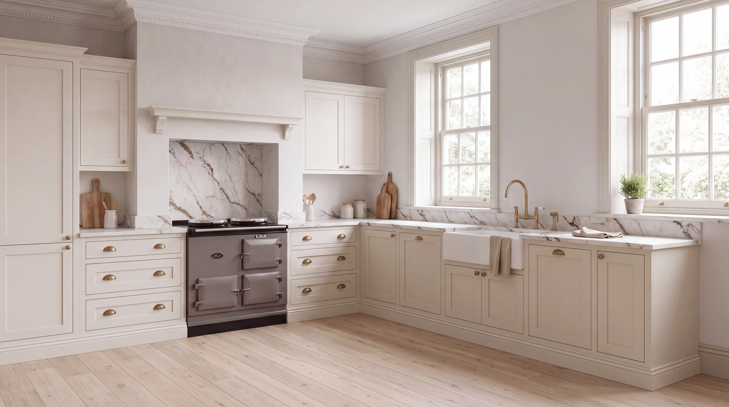 Havana 3D l-shaped kitchen, AI-generated design concept