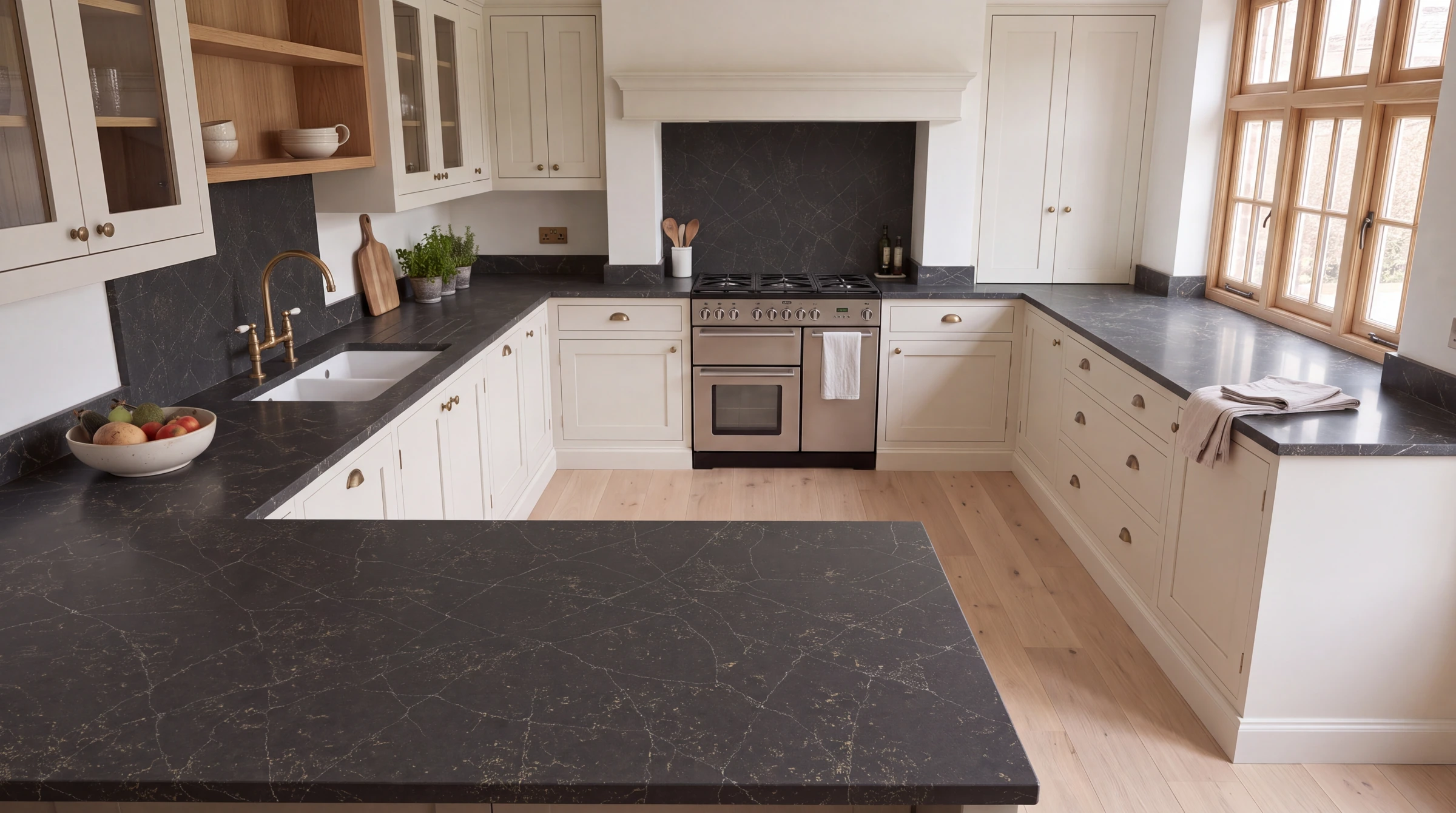 Marrakesh u-shaped kitchen, AI-generated design concept
