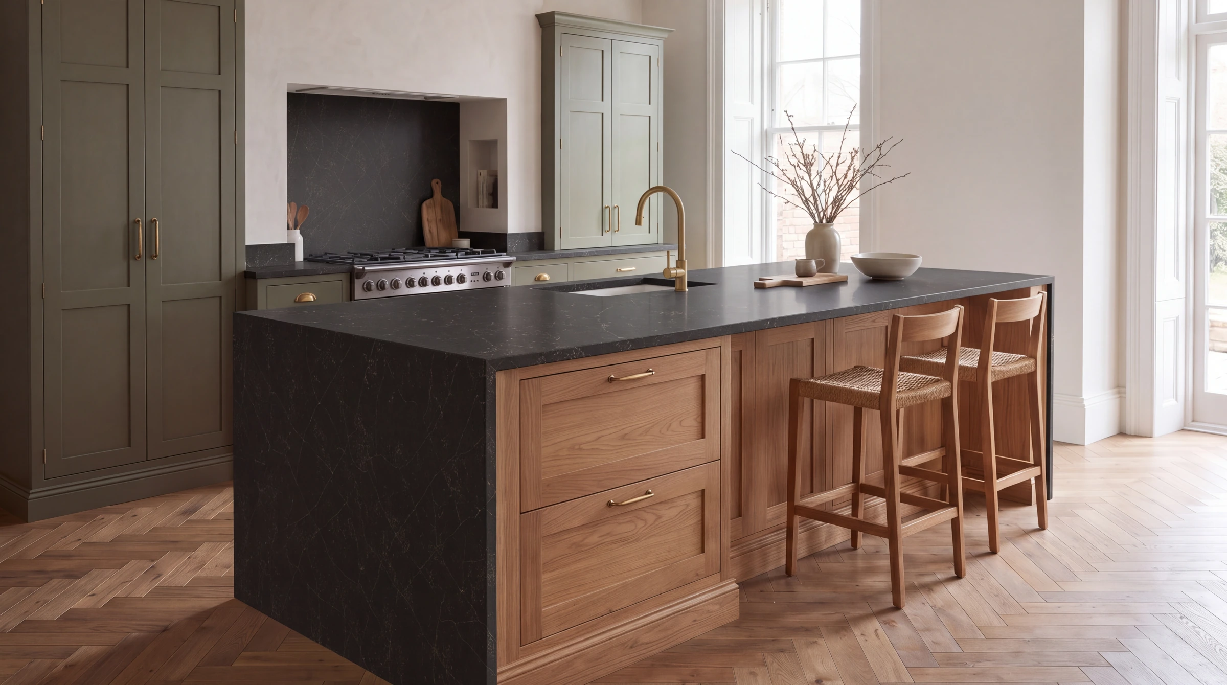 Marrakesh kitchen island, AI-generated design concept