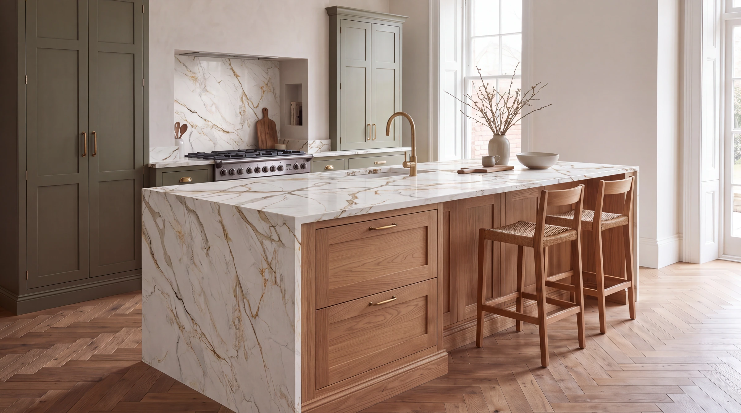 Miami 3D kitchen island, AI-generated design concept