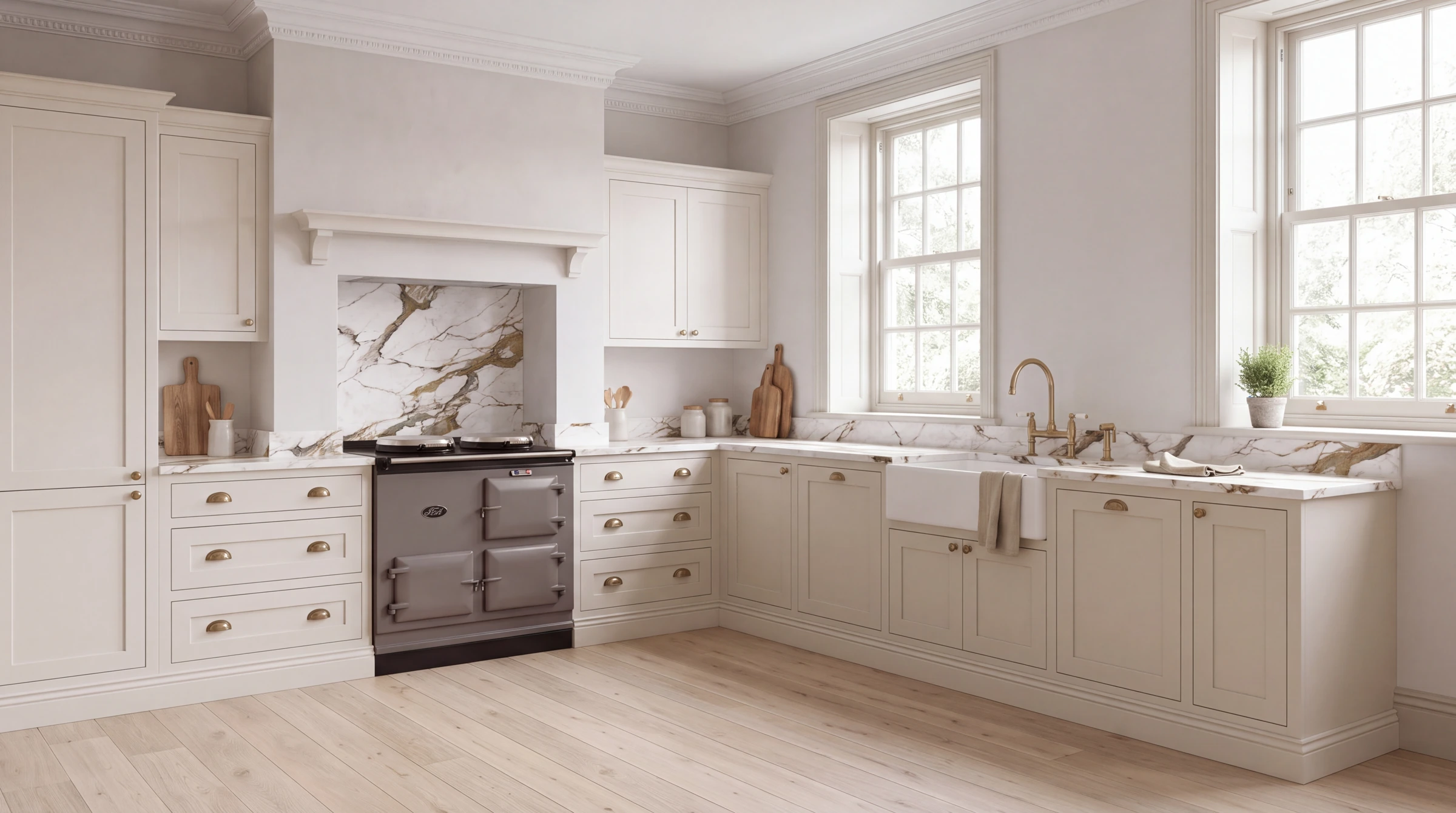 Milano 3D l-shaped kitchen, AI-generated design concept