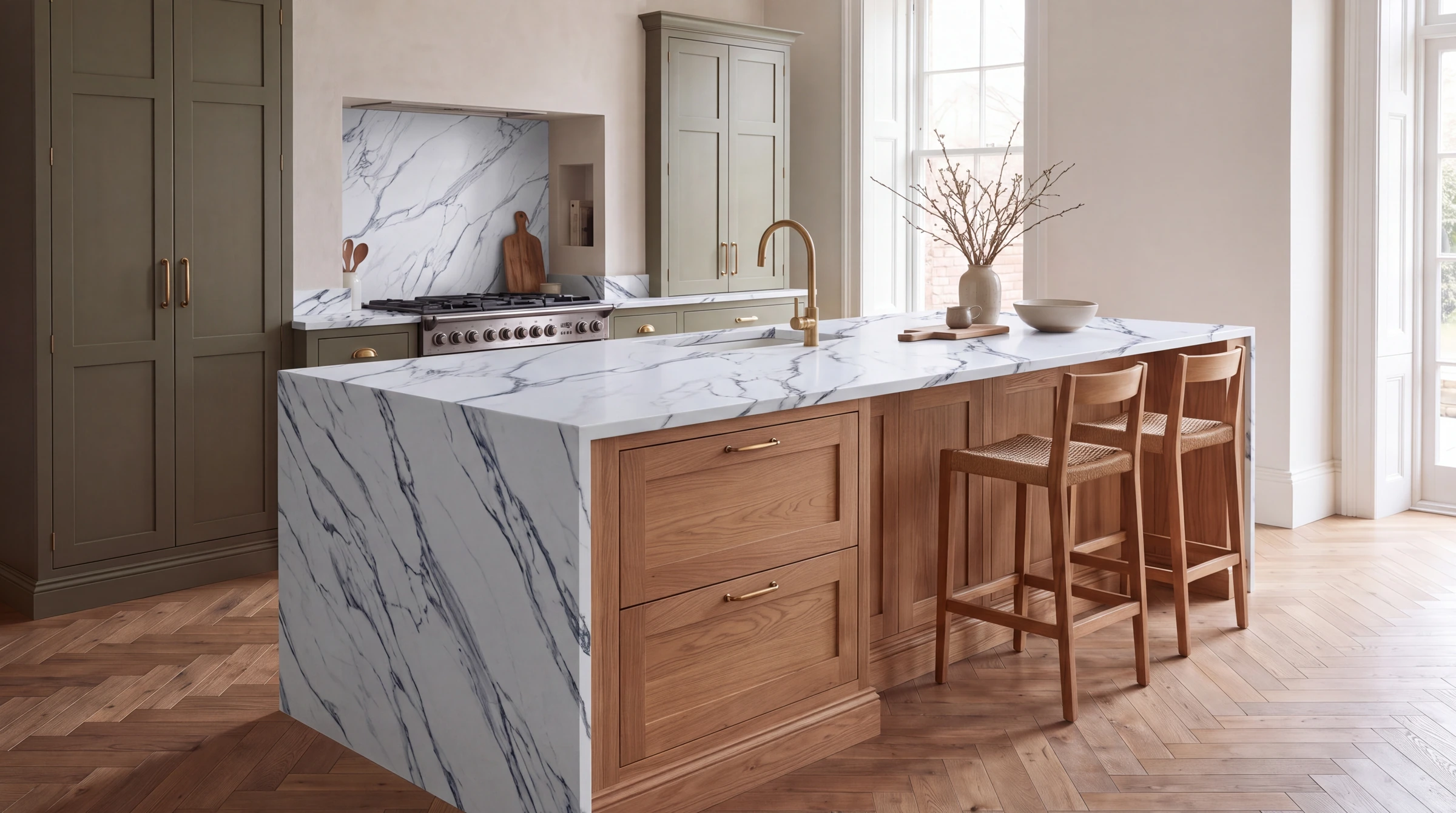 Sofia 3D kitchen island, AI-generated design concept