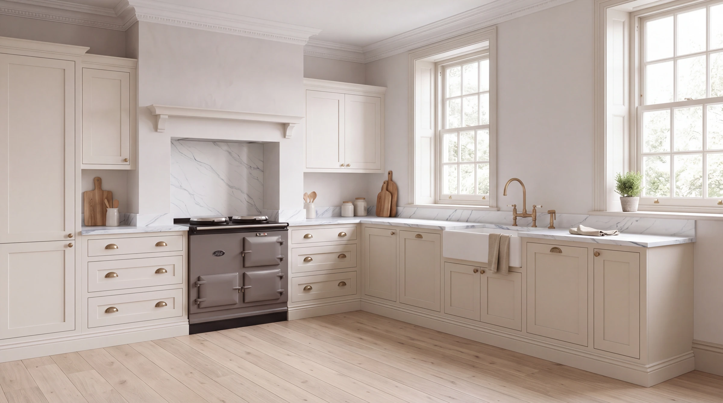 Sofia 3D l-shaped kitchen, AI-generated design concept