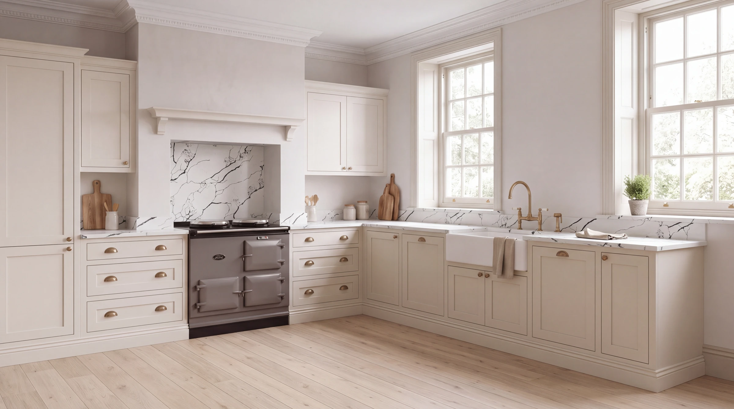 Sydney Black l-shaped kitchen, AI-generated design concept